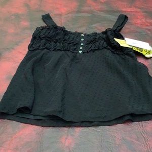 New Vintage Juicy Couture black silk top